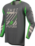 2026 Thor Jersey Launchmode Futura Charcoal Green