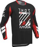 2026 Thor Launchmode Futura Youth Jersey Black Red