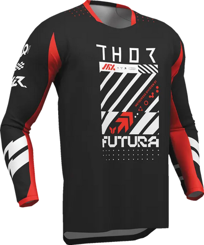 2026 Thor Launchmode Futura Youth Jersey Black Red