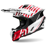 Airoh Twist 3 Thunder Red White Gloss Motocross Helmet