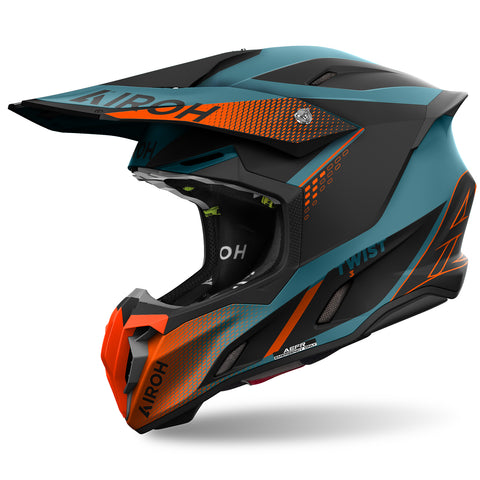Airoh Twist 3 Shard Orange Matt Motocross Helmet