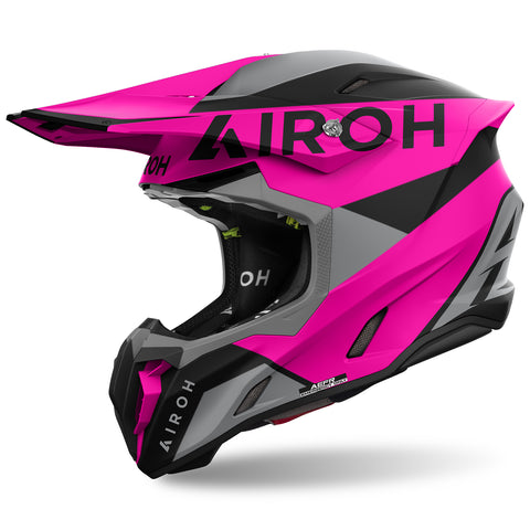 Airoh Twist 3 King Pink Matt Motocross Helmet