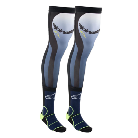 Alpinestars MX Knee Brace Socks - Black Blue