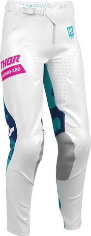 2026 Thor Women's Pant Launchmode Bleach White Aqua