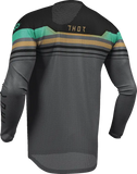 2026 Thor Jersey Launchmode Vent Raptor Black Charcoal