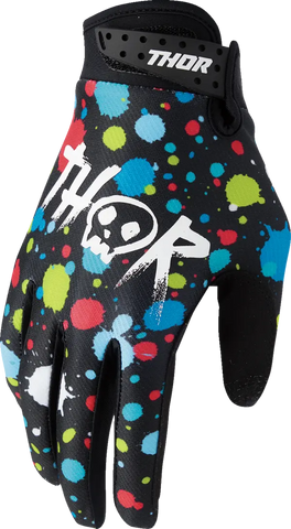 2026 Thor Glove Youth Launchmode Splat Black
