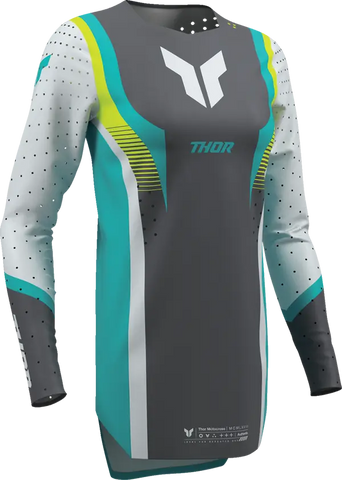 2026 Thor Women's Sportmode Velocity Jersey Grey Aqua