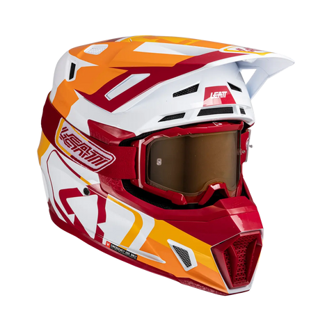 2025 Leatt 7.5 V25 Ruby Helmet with 4.5 Goggle