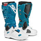 Sidi Crossfire 3 SRS White Petrol Motocross Boots