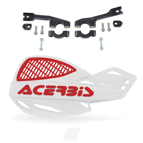 Acerbis Uniko Vented Handguards - White Red