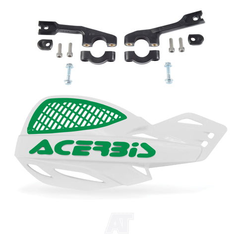 Acerbis Uniko Vented Handguards White Green