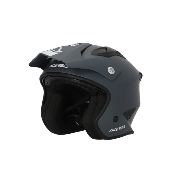 ACERBIS ARIAトライアルヘルメット グレーカモ / XXLサイズ Acerbis Jet Aria Trials Helmet Grey – AT Motocross