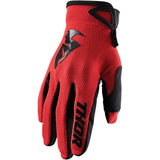 Thor Adult Sector Red Motocross Gloves