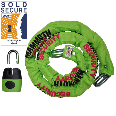 Mammoth Motorcycle Thatcham Shackle Lock & Chain 12mm x 1.8m