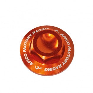 Apico Aluminium  Front Axle Nut - KTM Orange