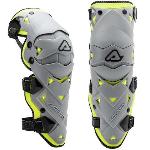 Acerbis Impact Evo 3.0 Knee Guards - Grey Yellow