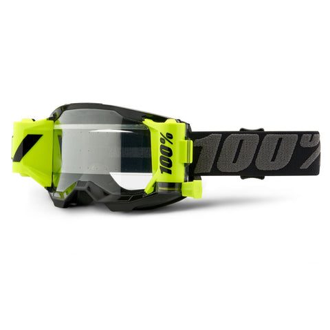 100% Strata 2 Forecast Goggles Black - Clear Lens