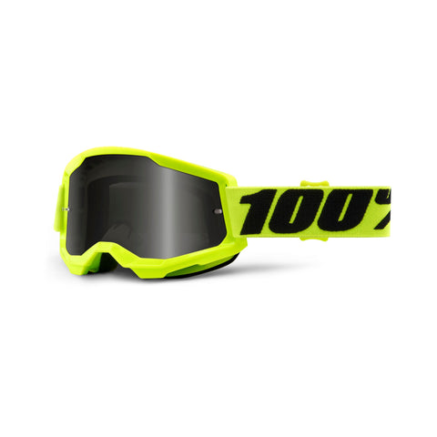 100% Strata 2 Sand Goggle Smoke Lens - Yellow