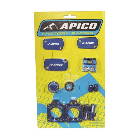 Apico Factory Anodised Bling Pack - Kawasaki - Blue