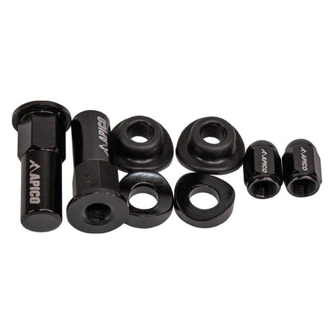 Apico Factory Anodised Wheel Bling Pack -Black