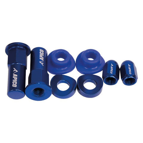 Apico Factory Anodised Wheel Bling Pack -Blue