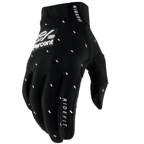 100% Ridefit Gloves Slasher Black
