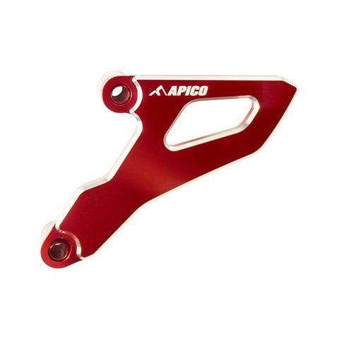 Apico Aluminium Sprocket Guard - Honda Red