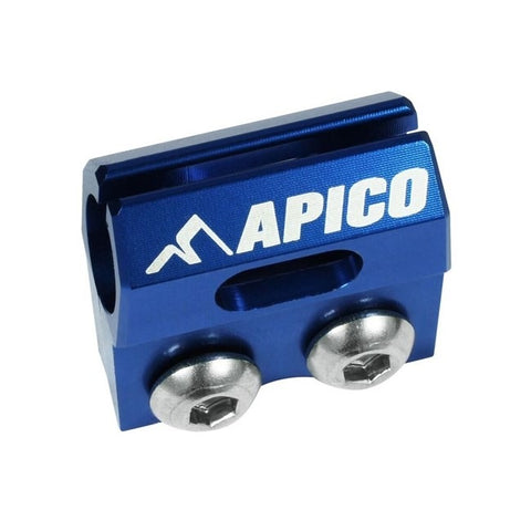 Apico Brake Hose Clamp - Yamaha - Blue
