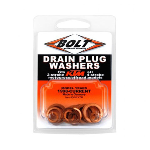 Copper Drain Plug Washer Kit KTM