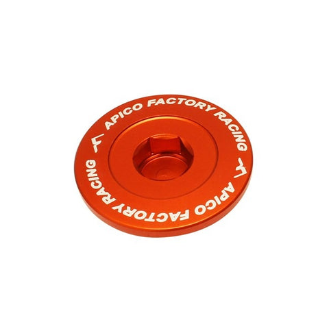 Apico Aluminium Engine Plug Set - KTM - Orange