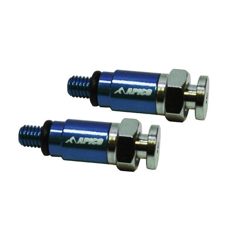 Apico Fork Bleeder Screws (M5x0.8) KYB/Showa - Blue