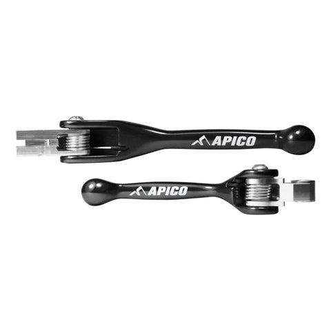 Apico Flexi FoldBack Brake & Clutch Lever Set - Black GasGas