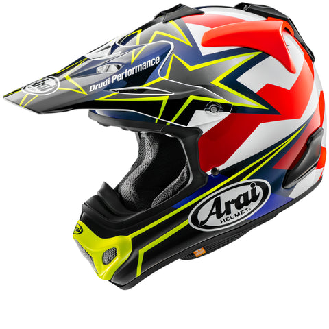 Arai MXV Motocross Helmet - Stars & Stripes Flou Yellow