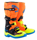 Alpinestars Tech 5 Boot Orange Fluo Blue Yellow
