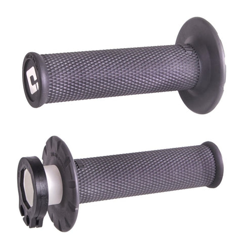 ODI No Waffle Lock On Motocross Enduro Grips - Graphite