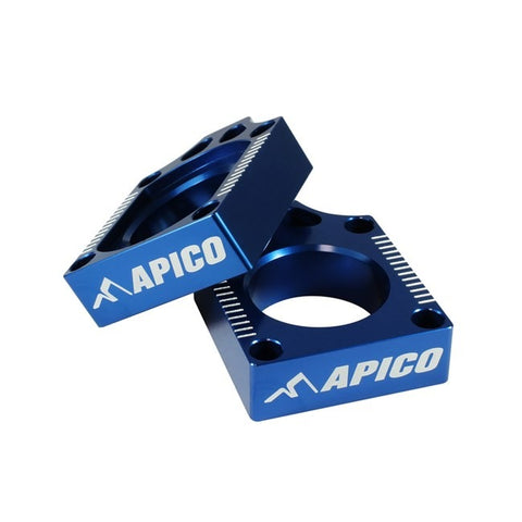 Apico Aluminium  Axle Blocks - Yamaha - Blue