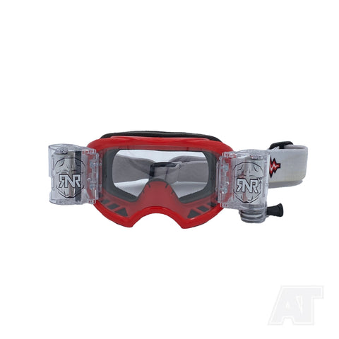 Rip N Roll RNR Platinum 48mm Motocross Goggles - Red