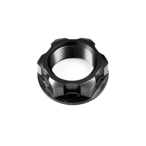 Apico Aluminium Steering Stem Nut - Honda  - Black