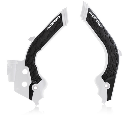 Acerbis Gas Gas X-Grip Frame Guards - White Black