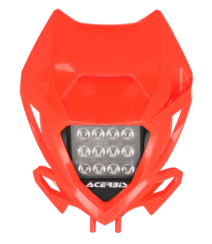 Acerbis Beta Red VSL LED Headlight & Mask Plate