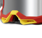 100% Racecraft 2 Goggle Arsham Red - Mirror Silver Flash Lens