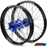 SM Pro Motocross Wheels - Honda Blue Black Silver