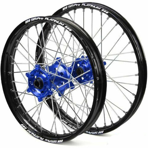 SM Pro Motocross Wheels - Honda Blue Black Silver
