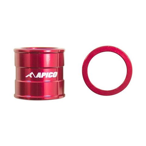 Apico Aluminium Wheel Spacers - Front - Honda - Red