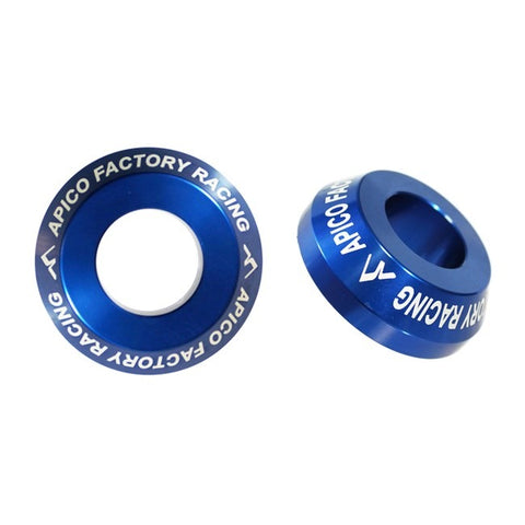 Apico Aluminium Wheel Spacers - Rear Yamaha - Blue