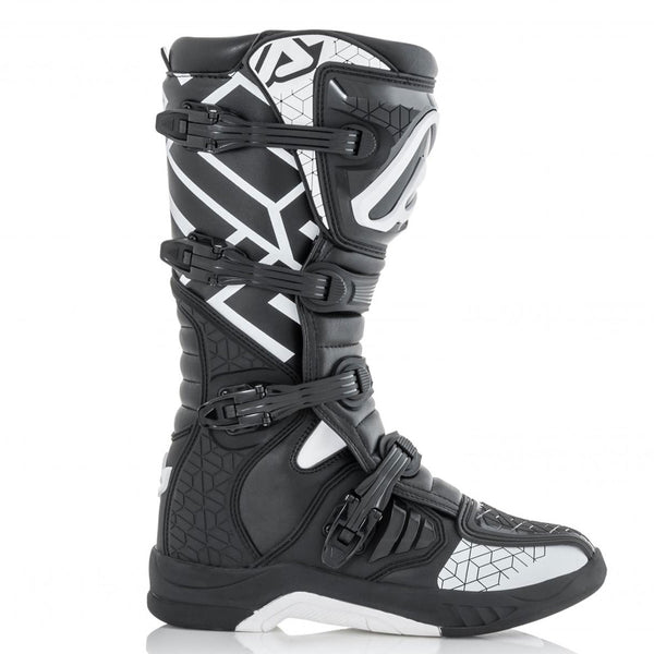 Acerbis X-team Boots Black White – AT Motocross