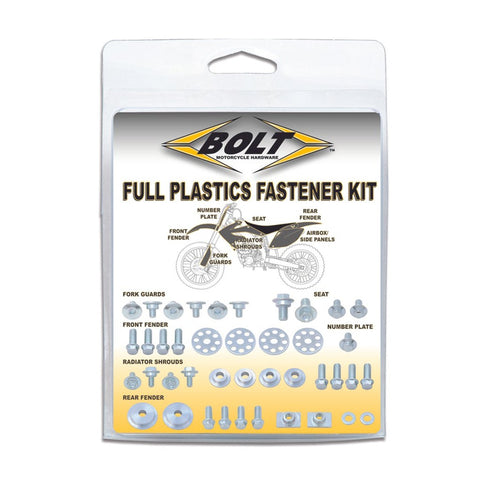 Bolt Plastic Fastener Kit Kawasaki KXF 250 04-12