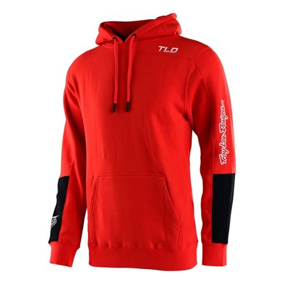 Troy Lee Designs Holeshot Pullover Hoodie Heather Red AT Motocross