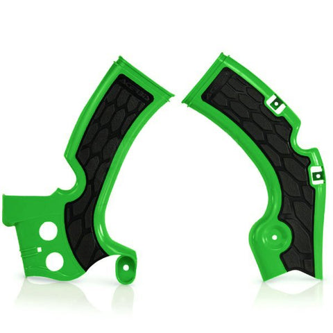 Acerbis Kawasaki X-Grip Frame Guards - Green