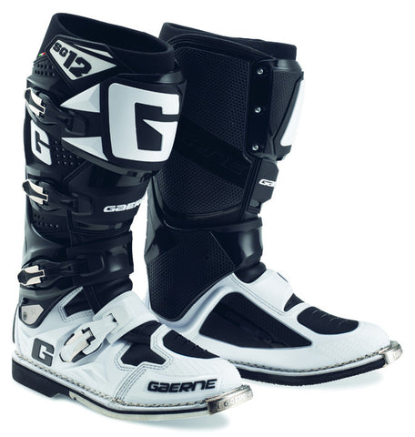 Gaerne SG12 Black White Motocross Boots